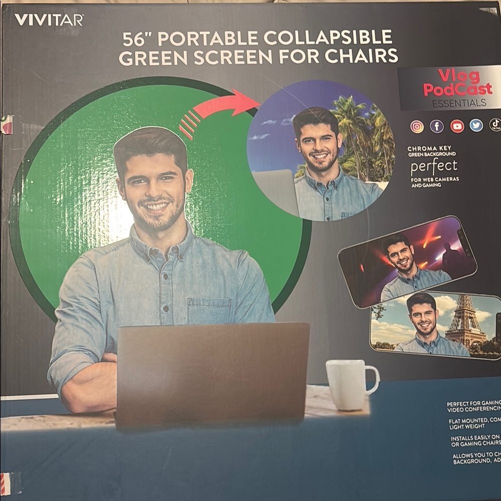 Vivitar 56" Portable Collapsible Green Screen